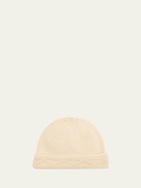 Loro Piana Carezza Cashmere Coarsehair Beanie