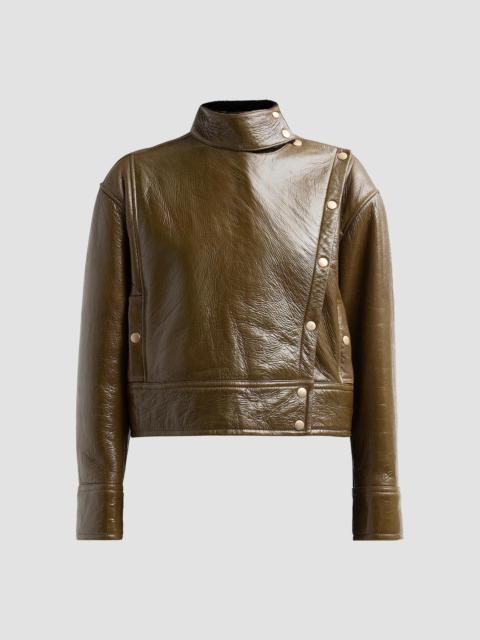 ULLA JOHNSON Women's ​Honora Leather Jacket - Lichen