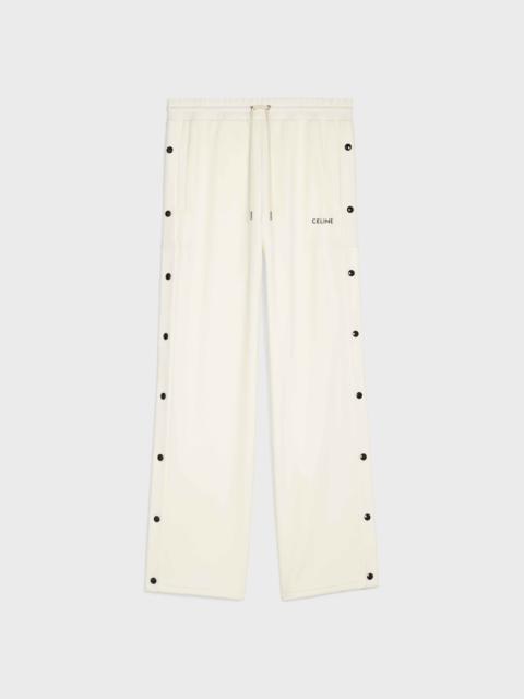 CELINE SNAP TRACK PANTS IN DOUBLE FACE JERSEY