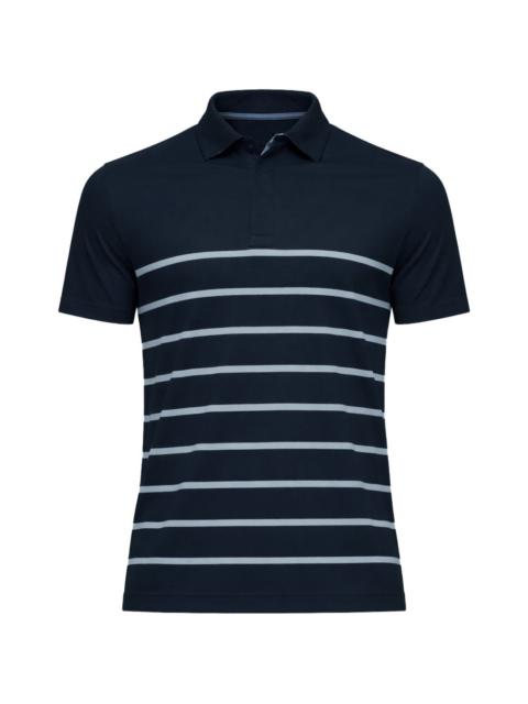 Paul & Shark striped pattern polo shirt