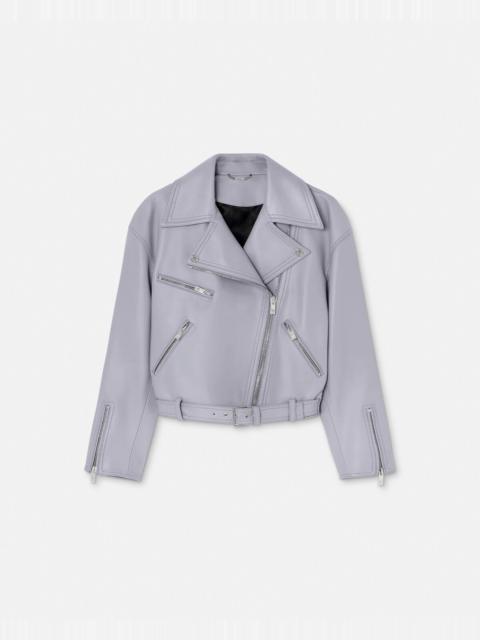 VERSACE Leather Biker Jacket