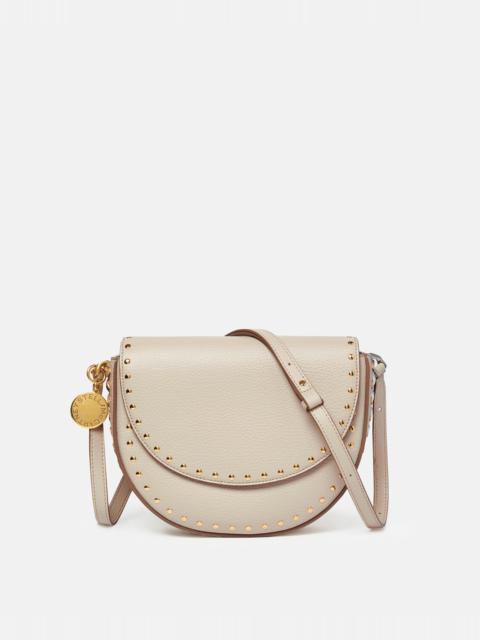 Frayme Studded Grainy Alter Mat Medium Flap Shoulder Bag