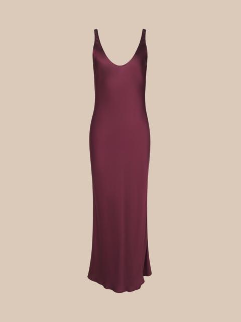 L'AGENCE Akiya Satin Maxi Dress