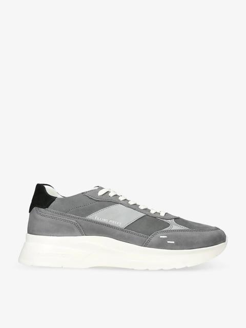 Jet Runner leather low-top trainers