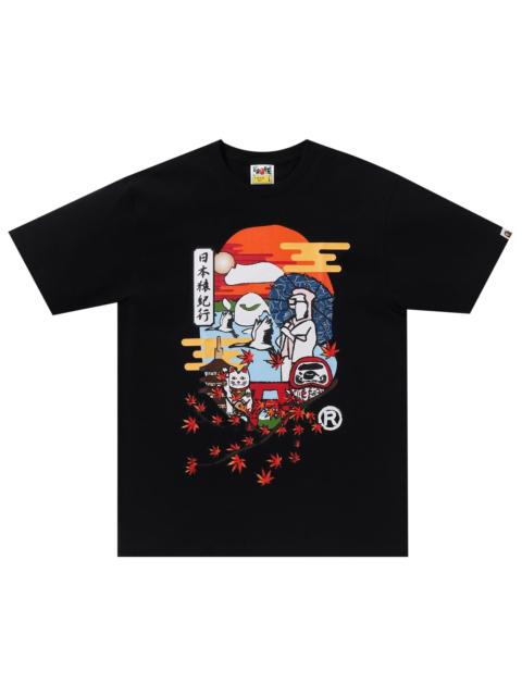 A BATHING APE® BAPE Japan Culture Ape Head Tee 'Black'