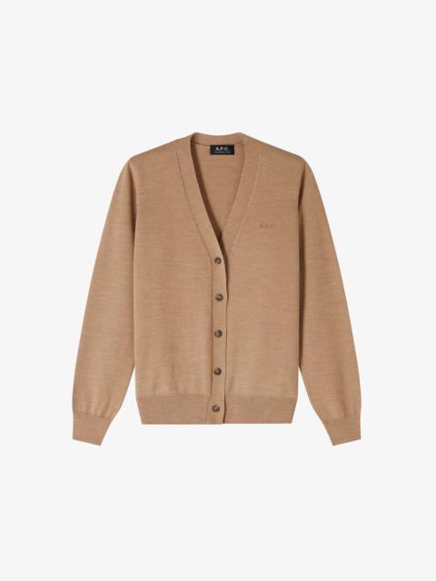 A.P.C. SALOMÉ LOGO CARDIGAN