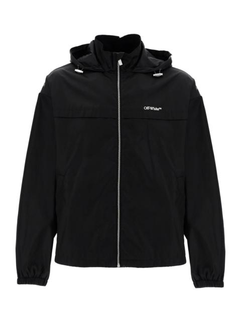 BOXY WINDBREAKER JACKET WITH HOOD