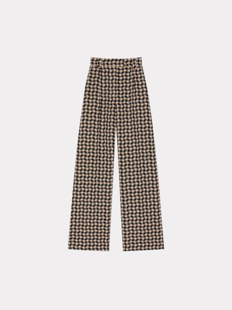 KENZO 'Wavy Vichy' tailored trousers