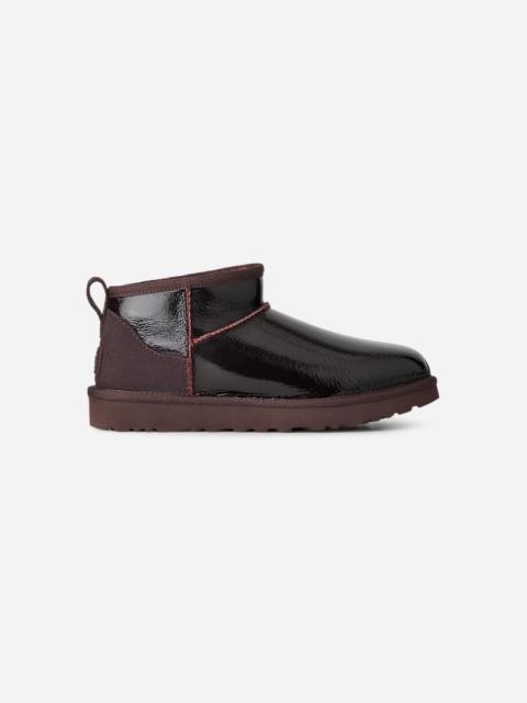 UGG ® Women's Classic Ultra Mini Crinkle Sheepskin in Dark Caramel