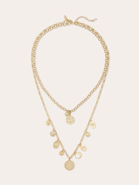 RAMY BROOK Susana Pave Charm Layered Necklace