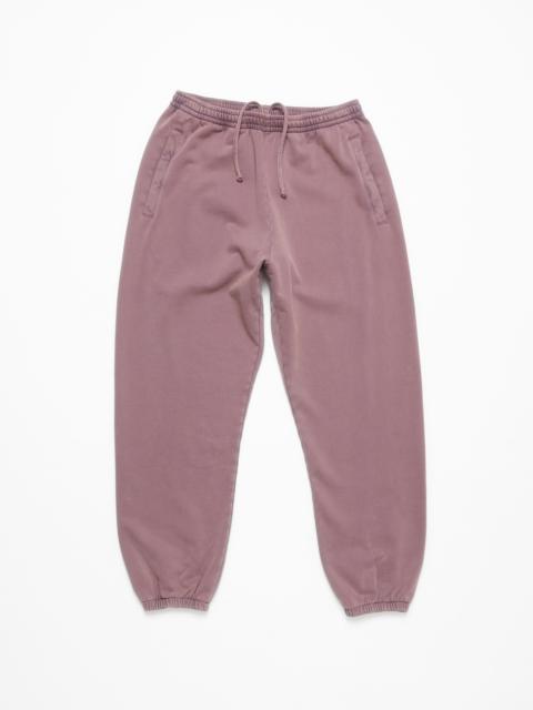 Acne Studios Cotton sweatpants - Plum purple