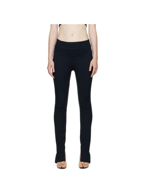 Dion Lee Black Double Arch Corset Trousers