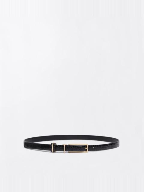 TOM FORD SOFT PRINTED CROCODILE LEATHER T LOOP BELT