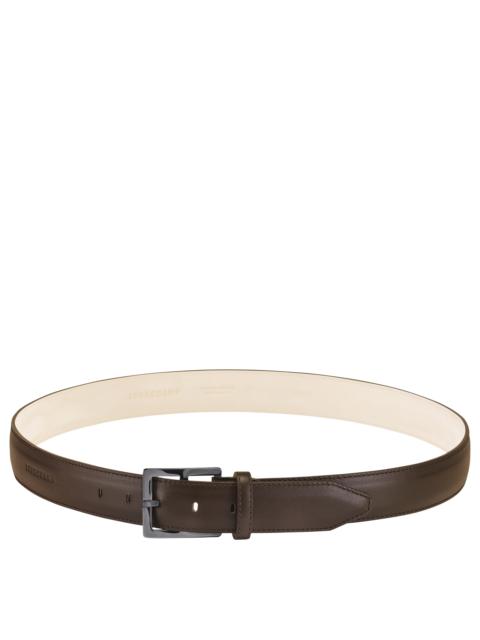 Longchamp Végétal Men's belt Mocha - Leather