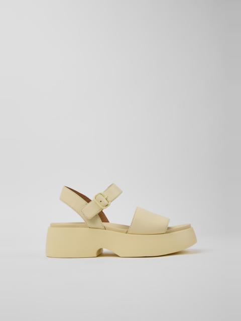 CAMPERLAB Yellow Leather Sandals for Women.
