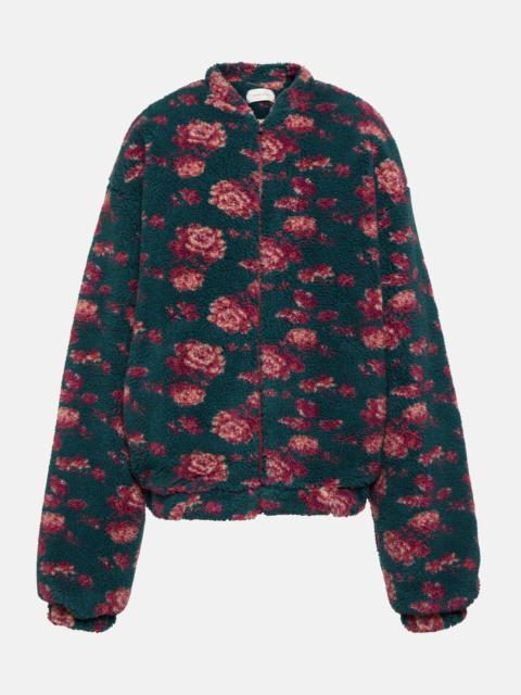 Floral teddy jacket