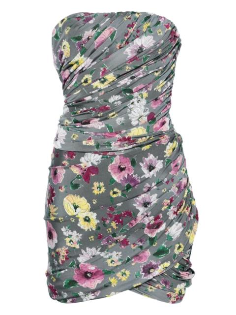 THE ATTICO floral-print mini dress