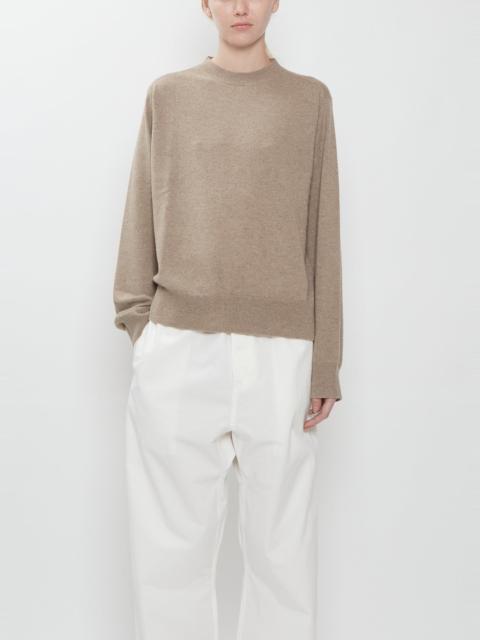 SOFIE D'HOORE Minos Cashmere Crewneck Sweater — Sahara Mélange
