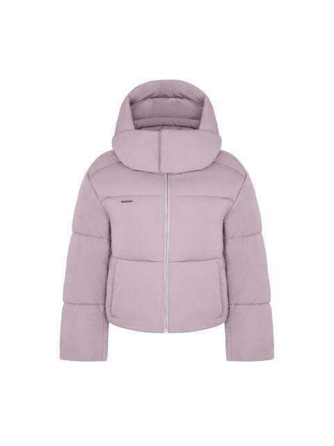 PANGAIA Women's DNA Flower-Warmth Cropped Puffer - Raisin Purple