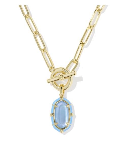KENDRA SCOTT Elisa Gold Enamel Link and Chain Necklace