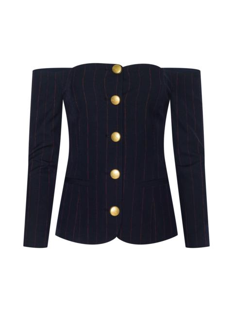 L'AGENCE Alice Blazer Top