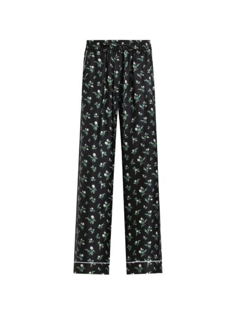 Dolce & Gabbana roses and lilies of the valley-print twill vanity trousers