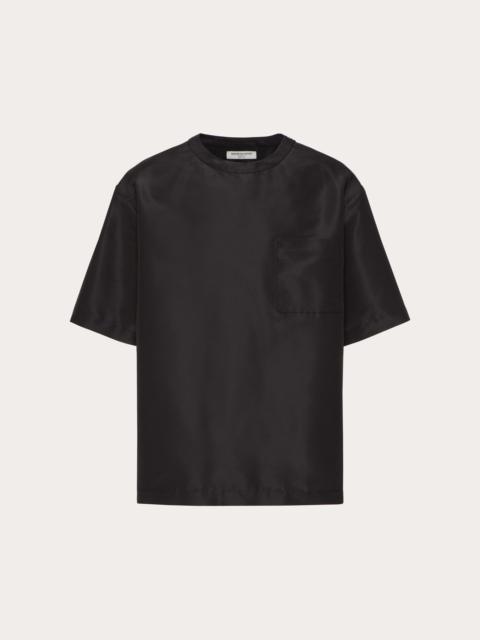 Valentino SILK FAILLE CREWNECK T-SHIRT
