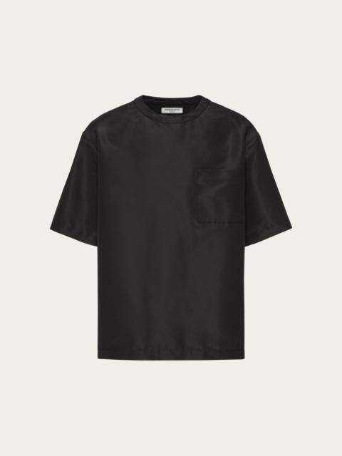 SILK FAILLE CREWNECK T-SHIRT