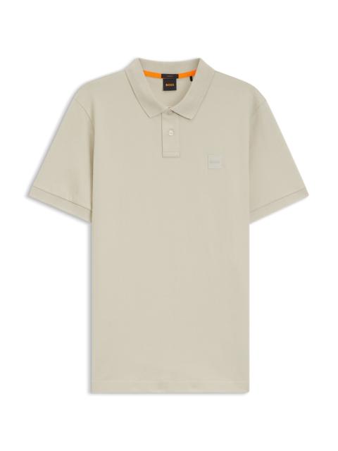 BOSS EXTRA-SLIM-FIT STRETCH-COTTON SHIRT WITH LOGO TAPE