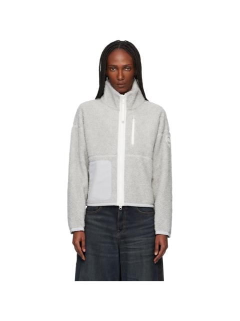 Canada Goose Gray 'White Label' Simcoe Zip Up Fleece Jacket