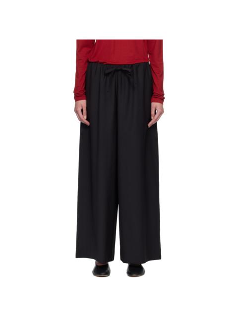 TOTEME Black Drawstring Dinner Trousers