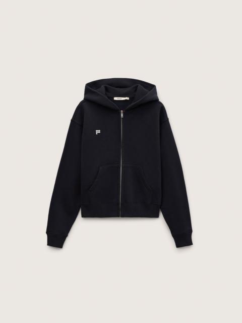 PANGAIA Womens Heavyweight Zip Up Hoodie - Black