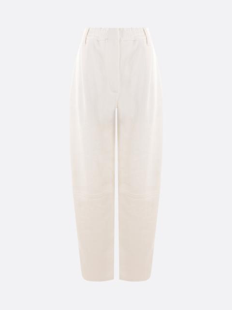 BAGGY UTILITY COTTON AND LINEN PANTS