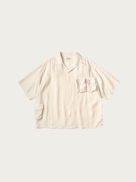 Soft Linen HUNTING NAM Aloha Shirt - Natural