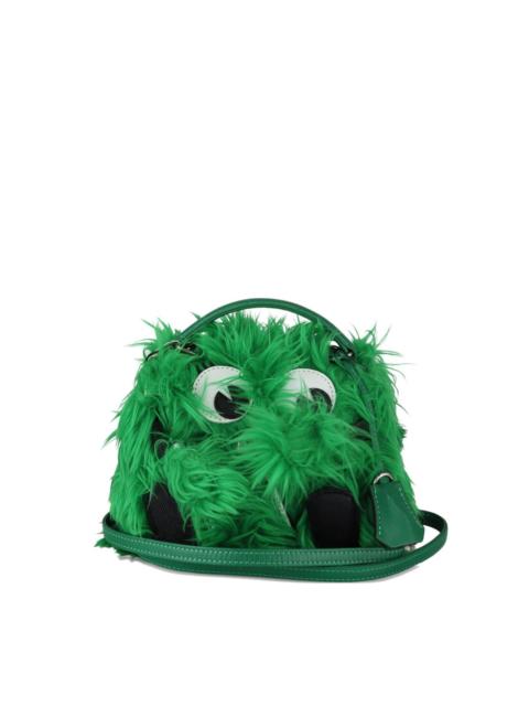 Readymade Monster furry eye-detail messenger bag
