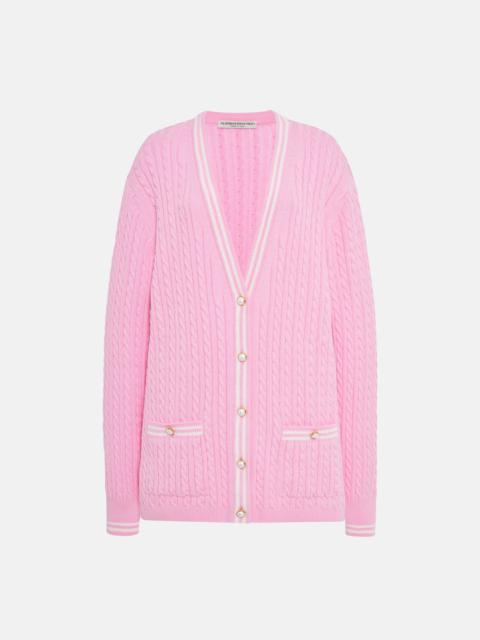 COTTON BLEND KNITTED CARDIGAN
