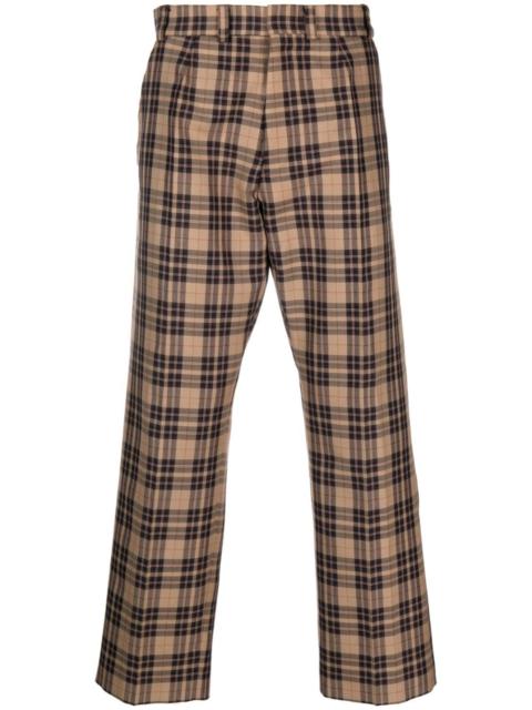 Enfants Riches Déprimés check-pattern straight-leg trousers