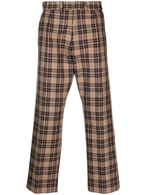 Enfants Riches Déprimés check-pattern straight-leg trousers