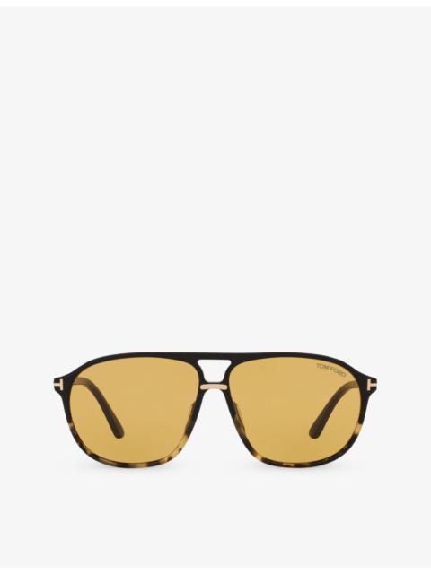 TOM FORD TR001634 Bruce square-frame polyamide sunglasses