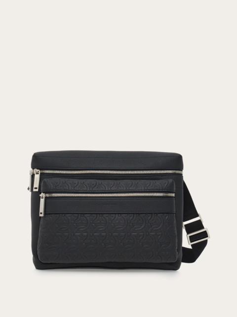 FERRAGAMO EMBOSSED CROSSBODY BAG