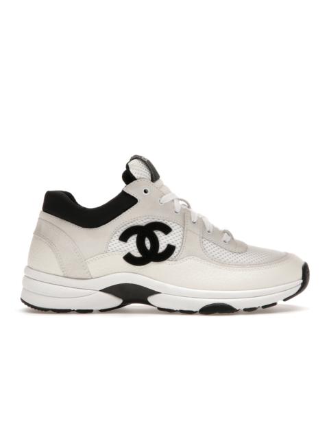 CHANEL Chanel Low Top Trainer Suede White Black (Women's)