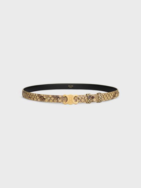 CELINE Small 18MM Triomphe Belt IN PYTHON