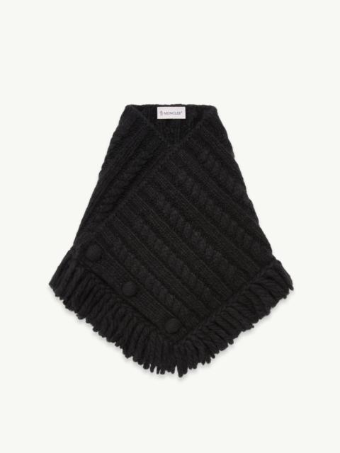 Moncler Cable Knit Alpaca Blend Neck Scarf