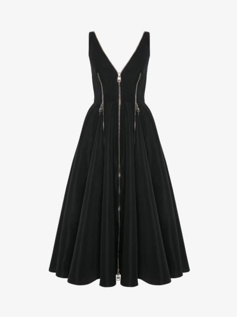 Alexander McQueen Pieced And Panelled Dress in Black