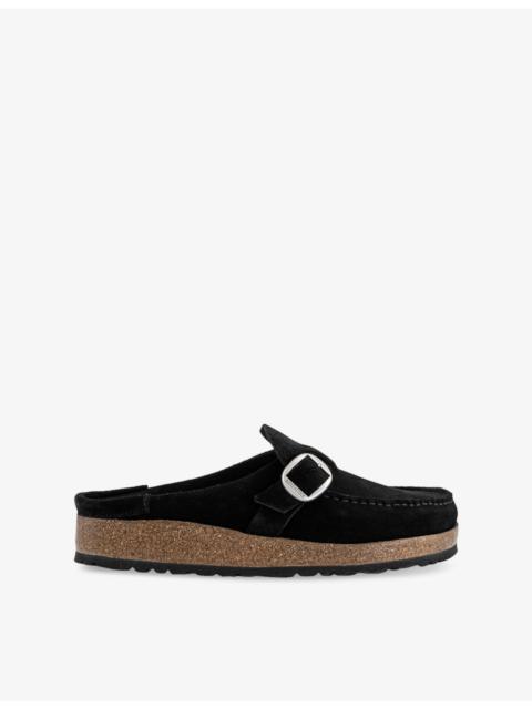 BIRKENSTOCK Buckley Square-Toe Suede Clogs