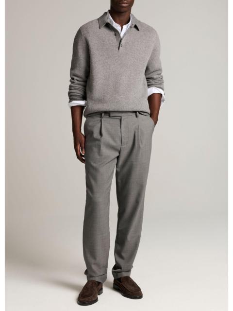 Vince Owen Athletic Twill Pleated Trouser