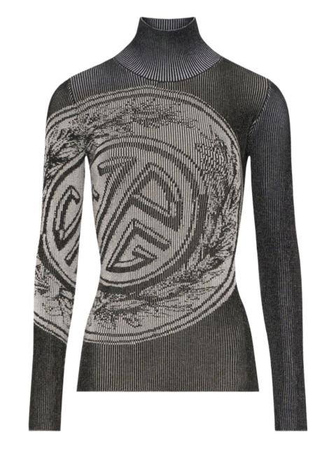 Jean Paul Gaultier Laurel Stamp jacquard long-sleeves sweater