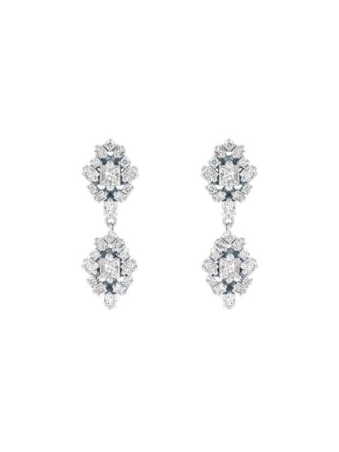 SUZANNE KALAN Double Star Diamond Drop Earrings