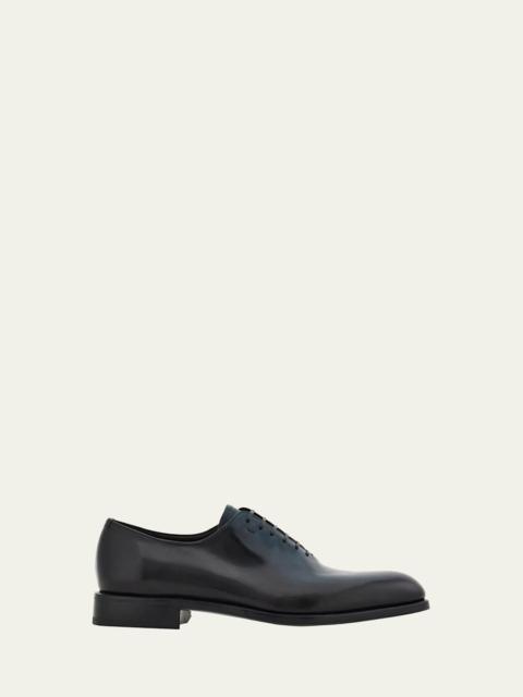 FERRAGAMO Men's Angiolo Tramezza Gradient Leather Oxford Shoes