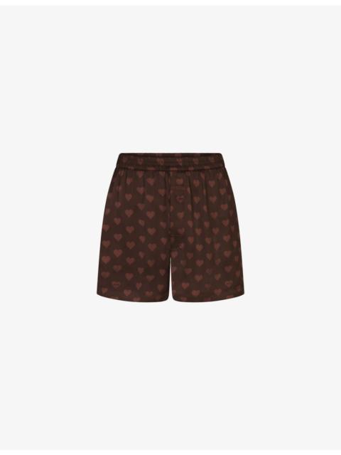 SKIMS Sleep Sateen Boxer Shorts